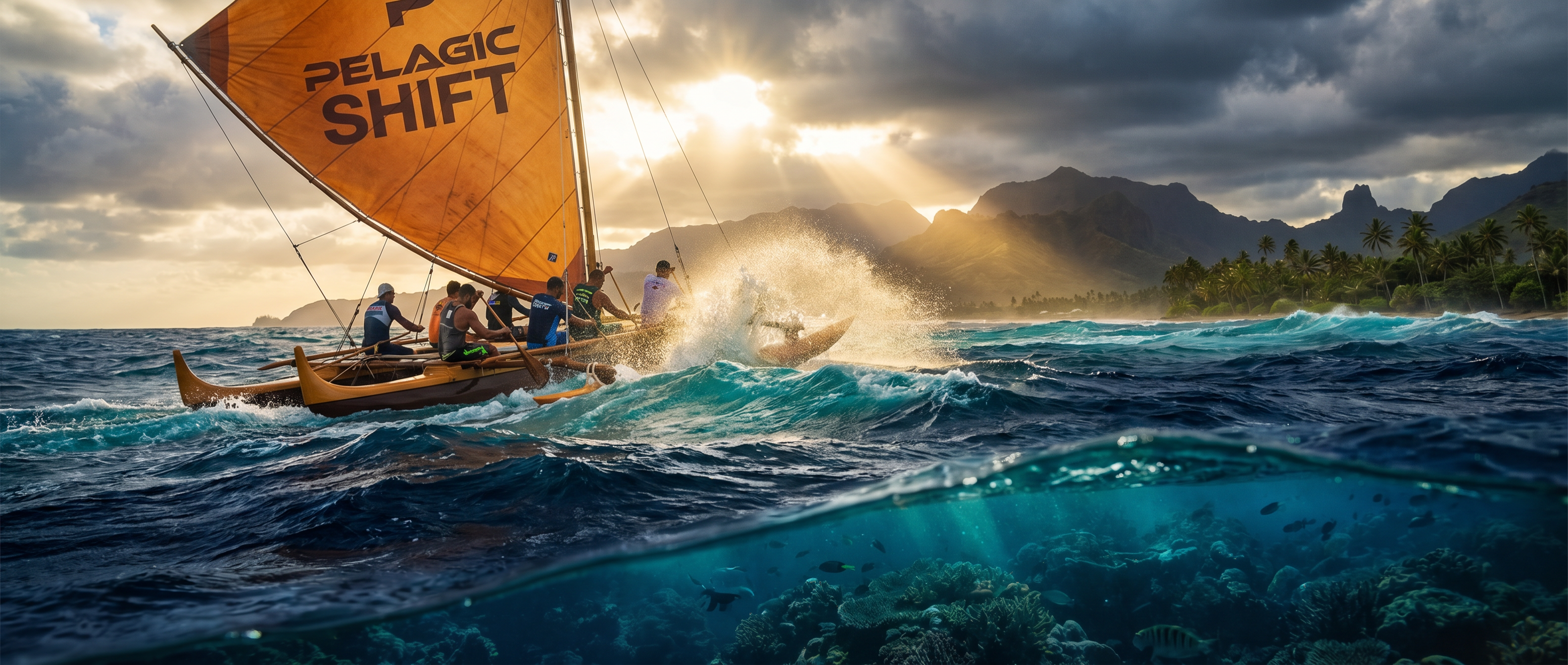 Pelagic Shift – Outrigger paddling in the Pacific